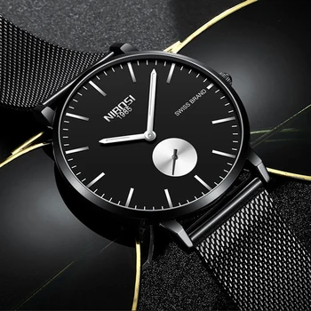 NIBOSI Watch Men Simple Fashion Swiss Brand zegarek kwarcowy luksusowe kreatywne wodoodporne złote dorywczo mężczyzna zegarka Relogio Masculino