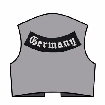 Niemcy Rocker outlaw hafty patche żelazko na duży rozmiar punk pełna tylny dolny aplikacja motocykl rowerzysta ikonę dla kurtka DIY