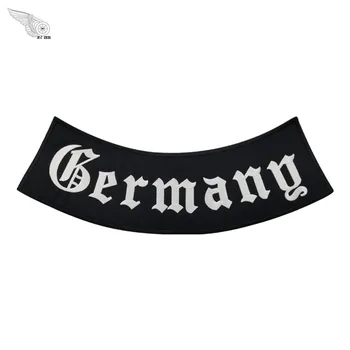 Niemcy Rocker outlaw hafty patche żelazko na duży rozmiar punk pełna tylny dolny aplikacja motocykl rowerzysta ikonę dla kurtka DIY