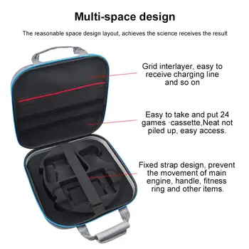 Nintend Switch Carrying Storage Case Ring Fit Adventure Ring-Con, odporny na wstrząsy duża torba z 24 gry kartami akcesoriów Switch