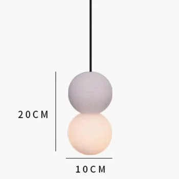 Nordic Simplicity wisząca cement lampa wisząca LED G9 Nowoczesne lampy wiszące do sypialni szafki Графские lampy do jadalni