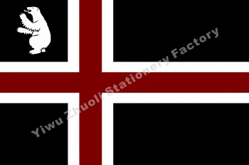 Norwegia Spitz, wyspy Bergen 150X90cm (3x5FT) 120g 100D poliester podwójne szyte wysokiej jakości baner Darmowa wysyłka