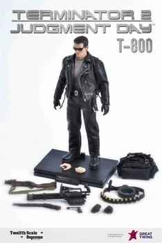 Nowa dostawa 1/12 scale t800 rozmieszczone dowolnie Arnold Schwarzenegger Terminators 2 Judgenent Day Full Action Figure for Collection