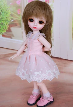 Nowa dostawa 1/3 1/4 1/6 1/8 BJD SD doll odzież sukienka lalka Lovey różowy strój dla zabawek lalka BJD