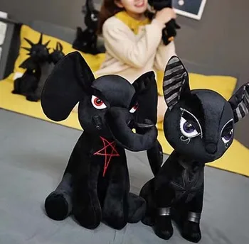 Nowa dostawa 35 cm, wypchane lalki mody pluszowy królik Czarny słoń dla dzieci prezent na urodziny