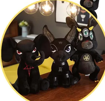 Nowa dostawa 35 cm, wypchane lalki mody pluszowy królik Czarny słoń dla dzieci prezent na urodziny