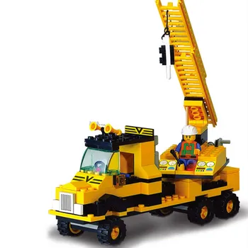 Nowa dostawa 474 szt. korpus Inżynieryjny koparka ciężarówka Transporter DIY klocki zestaw zabawki, prezenty dla dzieci