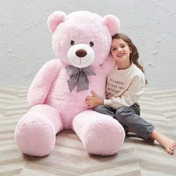 Nowa Dostawa Gigantyczny Miś Pluszowe Zabawki Dla Dziewczynek Miękka Lalka Miękka Ogromny Unstuffed Płaszcz Pusty Niedźwiedzia Skóra Dzieci Walentynki Prezenty