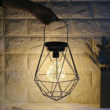 Nowa Dostawa Żelazna Geometryczny Kształt Lampa Nordic Style Home/ Office Decor Pretty Ornament Hot Selling