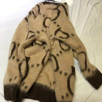Nowa Jesienno Zimowa Moda Klasyczny Marka Luxry Konstrukcja Uniwersalna Odzież Z Obu Stron Sweter Podwójne Kieszenie Мохеровый Sweter Płaszcz G1