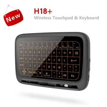 Nowa pełny ekran dotykowy klawiatura Bluetooth Super English Polish 2.4 G Wireless Mini Keyboard Air Mouse Touchpad dla Android TV BOX