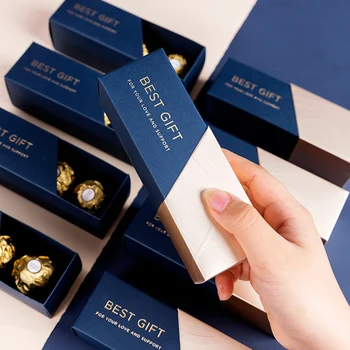 Nowa szminka ślub usługa i pudełko papierowe pudełka cukierków dla dzieci prysznic urodziny pudełka opakowania dekoracje ślubne partii