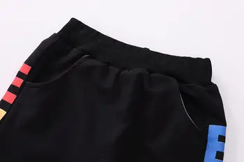 Nowa wiosenna odzież Dziecięca przy użyciu print garnitur jesień dzieci chłopcy dziewczęta moda druku t-shirt spodnie 2szt dziecko dziecko casual odzież sportowa