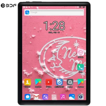 Nowe 10,1-calowe tablety z Google Play Android 9.0 Octa Core 4G LTE telefon WiFi Bluetooth 2.5 D hartowane szkło 1280*800 IPS tablet