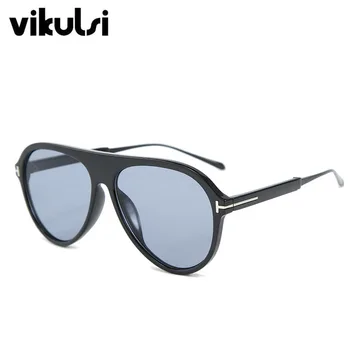 Nowe klasyczne damskie pilotażowe okrągłe okulary Kobiety retro przewymiarowany okulary luksusowe jazdy mężczyźni okulary zonnebril dames UV400