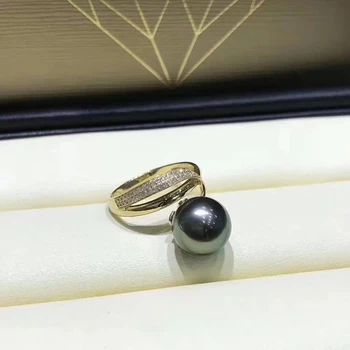 Nowe, świetne ustawienia pierścień palec 925 srebro próby regulowane wnioski pierścienie biżuteria części złączki akcesoria do pereł