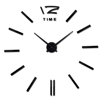 Nowi zegarek kwarcowy krótkie zegarek 3d prawdziwe duże zegary ścienne спешные lustrzane naklejki diy salon martwa natura rabaty