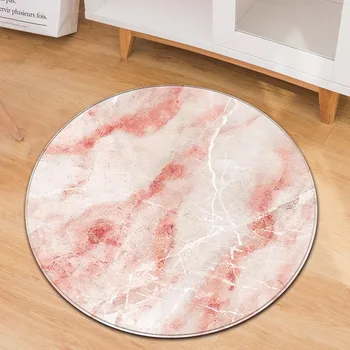 Nowoczesne drukowane okrągłe dywaniki wyłożona kafelkami wzór komputerowe krzesło sypialnia dywan miękka flanela chłonna woda antypoślizgowe podłogowe, dywany