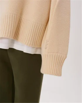 Nowoprzybyły Adererror sweter kobieta 1:1 Wysokiej jakości Onesize Crewneck Vintage Ader Error sweter golf mężczyźni