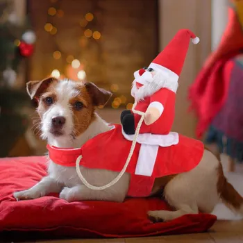 Nowość świąteczne stroje dla psów ubrania dla zwierząt domowych jazda konna ubieranie kurtka płaszcz dla psów zabawny buldog francuski, chihuahua Chihuahua odzież