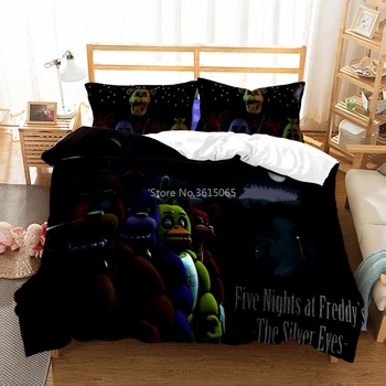 Nowy 3D Five Nights At Freddy ' s Wzór kołdrę z наволочкой zestaw pościeli Twin Full Queen King Size do wystroju sypialni