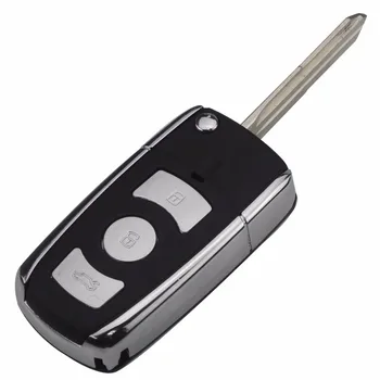 Nowy 4 przycisk zmodyfikowany klucz samochodu etui do KIA CERATO/nowe Sorento/Carens/Sonata NF zdalnie składane klapki klucz etui pusty brelok pokrywa