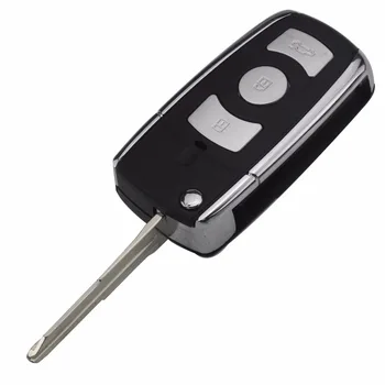 Nowy 4 przycisk zmodyfikowany klucz samochodu etui do KIA CERATO/nowe Sorento/Carens/Sonata NF zdalnie składane klapki klucz etui pusty brelok pokrywa