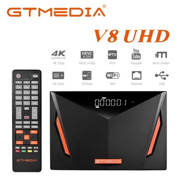 Nowy 4K HD satelitarny odbiornik TV tuner combo Gtmedia V8 UHD DVB-S2/S2X DVB-T2 DVB-C HEVC 10bit dekodera wbudowany dekoder wifi