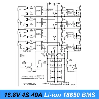 Nowy 4S 40A litowo-jonowy akumulator litowy 18650 Ładowarka PCB BMS ochronna opłata z równowagi do wkrętaka 16.8 V Lipo Cell Module jy
