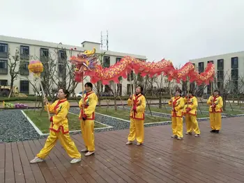 Nowy 7 m 6 student rozmiar 5 jedwab drukowania tkaniny chiński smok taniec kwiat smok chiński ludowy festiwal Halloween kostium maskotki