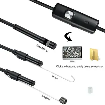 Nowy 8.0 mm endoskop kamera HD 1080P USB endoskop z 8 LED 1 m kabel wodoodporny inspekcji boroskopu dla systemu Android PC