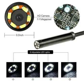 Nowy 8.0 mm endoskop kamera HD 1080P USB endoskop z 8 LED 1 m kabel wodoodporny inspekcji boroskopu dla systemu Android PC