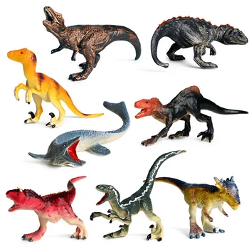 Nowy 8 szt./kpl. Tyranozaur karnotavr Мозазавр model dinozaur figurka ozdoba kolekcja dziecięca zabawki, prezenty dla dzieci