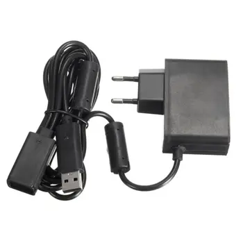 Nowy AC 100V-240V źródło zasilania US Plug Adapter USB Charging Charger dla Microsoft Xbox 360 Kinect Sensor