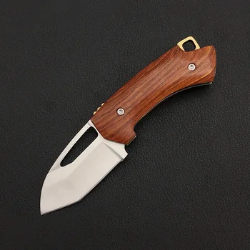 Nowy EDC narzędzie mini przewodnik składany nóż D2 ostrze Adamaszek stal kemping polowanie przetrwanie składane noże