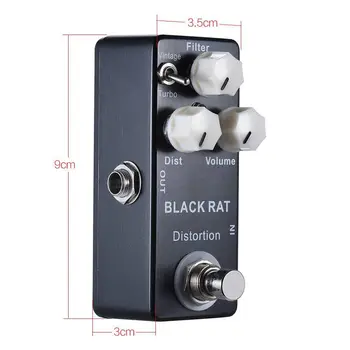 Nowy Mosky Black RAT Distortion Mini Guitar Effect Pedal