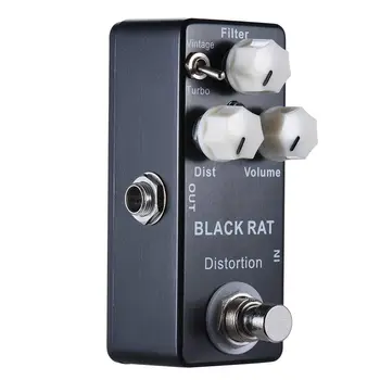 Nowy Mosky Black RAT Distortion Mini Guitar Effect Pedal
