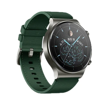 Nowy oficjalny styl pasek do Huawei Watch GT 2 Pro pasek ze skóry naturalnej HUAWEI GT2 Pro 46 mm gt2pro pasek do zegarków bransoletka Correa