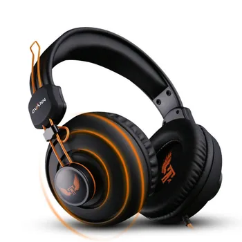 Nowy Over Ear Game Headphone plac zestaw słuchawkowy słuchawki z mikrofonem Studio Real Bass redukcja szumów HiFi dj slam gracza
