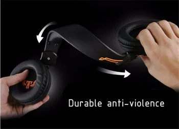 Nowy Over Ear Game Headphone plac zestaw słuchawkowy słuchawki z mikrofonem Studio Real Bass redukcja szumów HiFi dj slam gracza