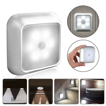 Nowy Smart Motion Detection Sensor Night Light Motion Sensor Home Wall Closet Cabinet Stair Wireless Night Light Dropshipping