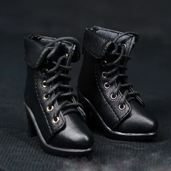 Nowy styl 1/3 1/4 BJD czarne obcasy buty skórzane buty dla lalki SD BJD modne buty lalka akcesoria