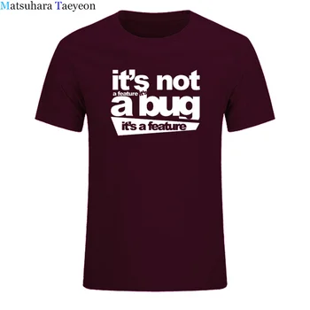 Nowy unisex bawełna t-shirt mężczyźni to nie błąd, to funkcja t-shirt wywoływacz żart koder programista web śmieszne koszulki tee