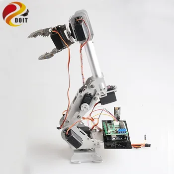 Nowy Wifi/Bluetooth/PS2 Control 8DOF Robotic Arm ABB Robotic Model Operating Arm z 360 stopni obrotowy podstawą DS3218 Servo