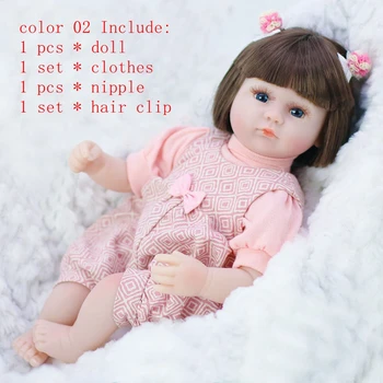 NPK 42 cm Bebe Reborn lalka z miękkim materiałem ciało dziecka różowy Księżniczka dziecko lalki dziewczyny, zabawki dla dzieci, lalki lalka noworodek boże Narodzenie