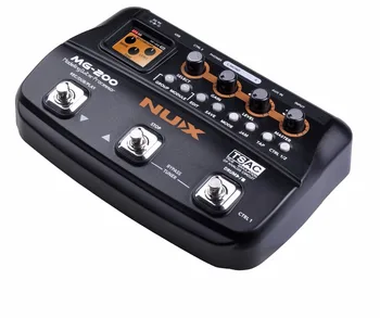 NUX MG-200 gitarowy procesor multi pedał efektów 55 efektów 70 sekund nagrywanie gitary петлитель błona maszyna