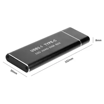 NVME/NGFF SSD Case Adapter M. 2 to USB Type C C 10 Gb/s obudowa Zewnętrznego dysku twardego dla M-Key / B-Key Dual Protocol M2 Hdd Disk