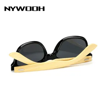 NYWOOH rocznika bambusowe okulary Mężczyźni Kobiety drzewo marka projektant okulary męskie drewniane okulary lustrzanki odblaskowe, okulary soczewki