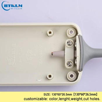 Obudowa z tworzywa sztucznego ABS dla elektronicznych projektowych głośników obudowa diy instrument case handheld plastic junction box 130*60*26.5 mm