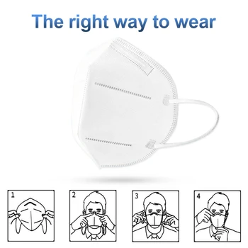 Ochronna maska FFP2 face mask KN95 twarzowy masks filtration maske dust mask mouth protect mascaras 50 / 100szt ochronne akcesoria